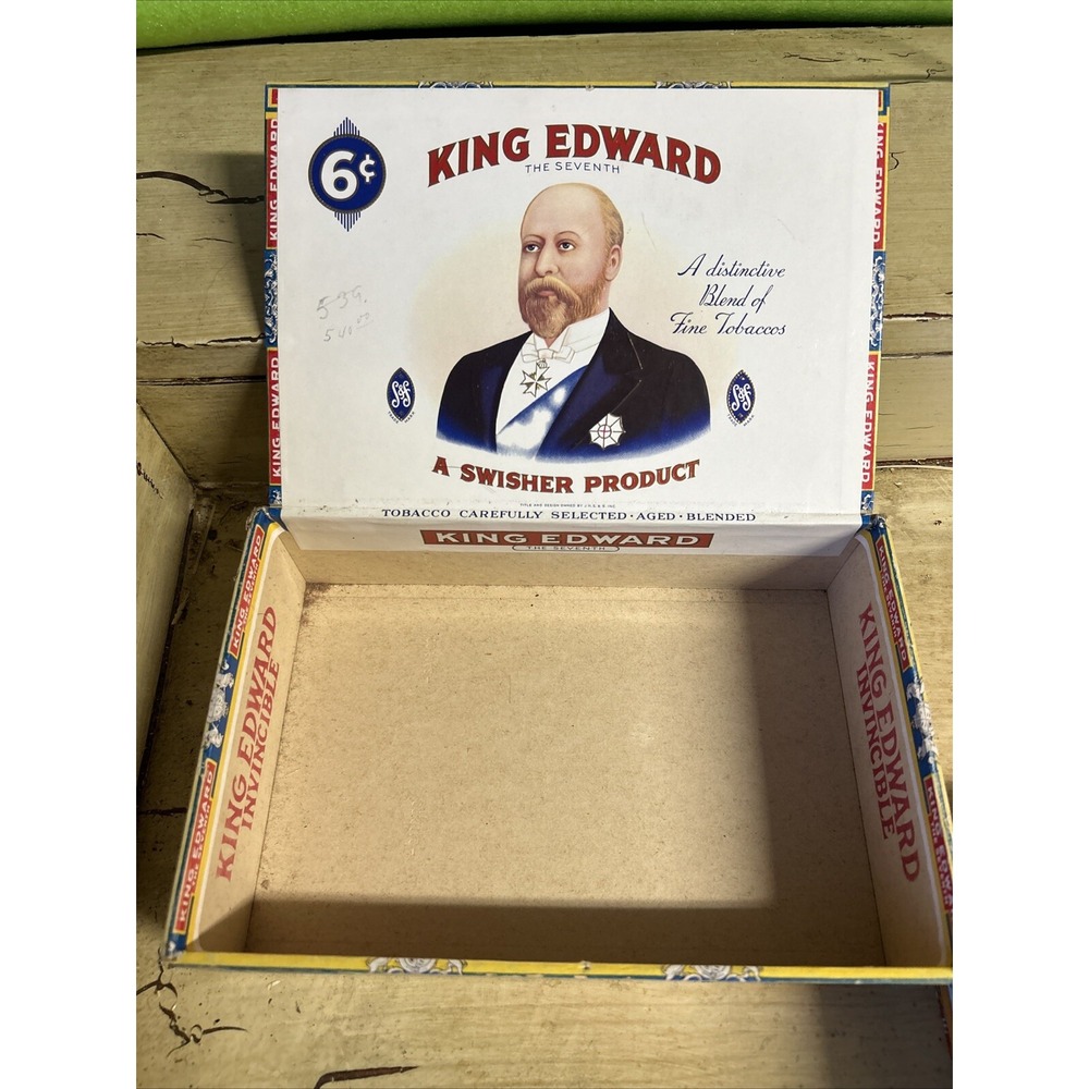 Vintage Tobacco Boxes King Edward the Seventh Mild Tobaccos Empty &La Fendrich - Picture 2 of 12